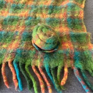 Mackenzie Childs Wool Mohair Blanket Throw